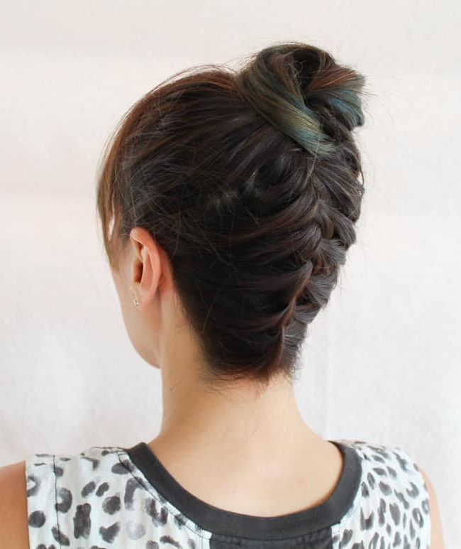 10 Easy Updos You Can Actually Do With 2 Hands | Hello Glow Inside Easy Updo For Long Fine Hair (Photo 11 of 25)