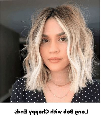 10 Trendy Haircuts For Modern Women In 2023 | Ladies Talkshalk With Long Bob With Choppy Ends (Photo 24 of 25)