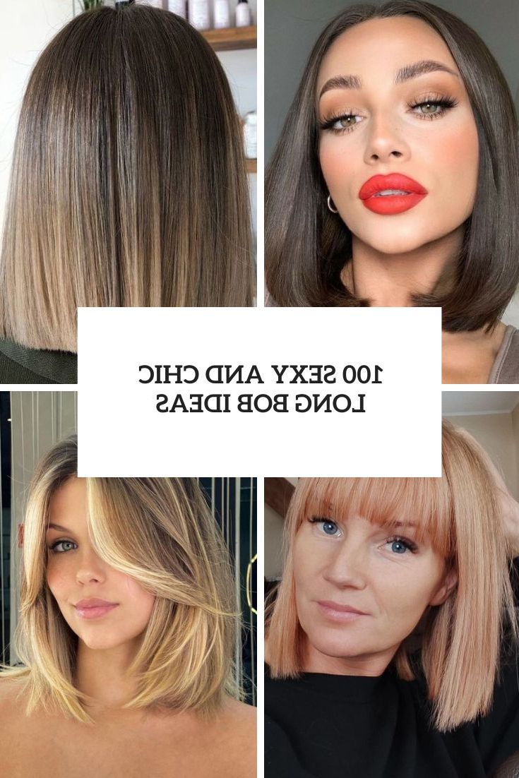 100 Sexy And Chic Long Bob Ideas – Styleoholic With Regard To Lob Hairstyle With Warm Highlights (View 15 of 25)