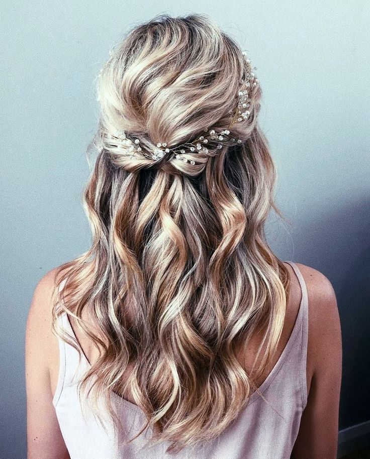 11 Gorgeous Half Up Half Down Hairstyles For Your Wedding Inspirations | Long  Hair Styles, Half Up Wedding Hair, Braided Hairstyles For Wedding With Partial Updo For Long Hair (View 9 of 25)