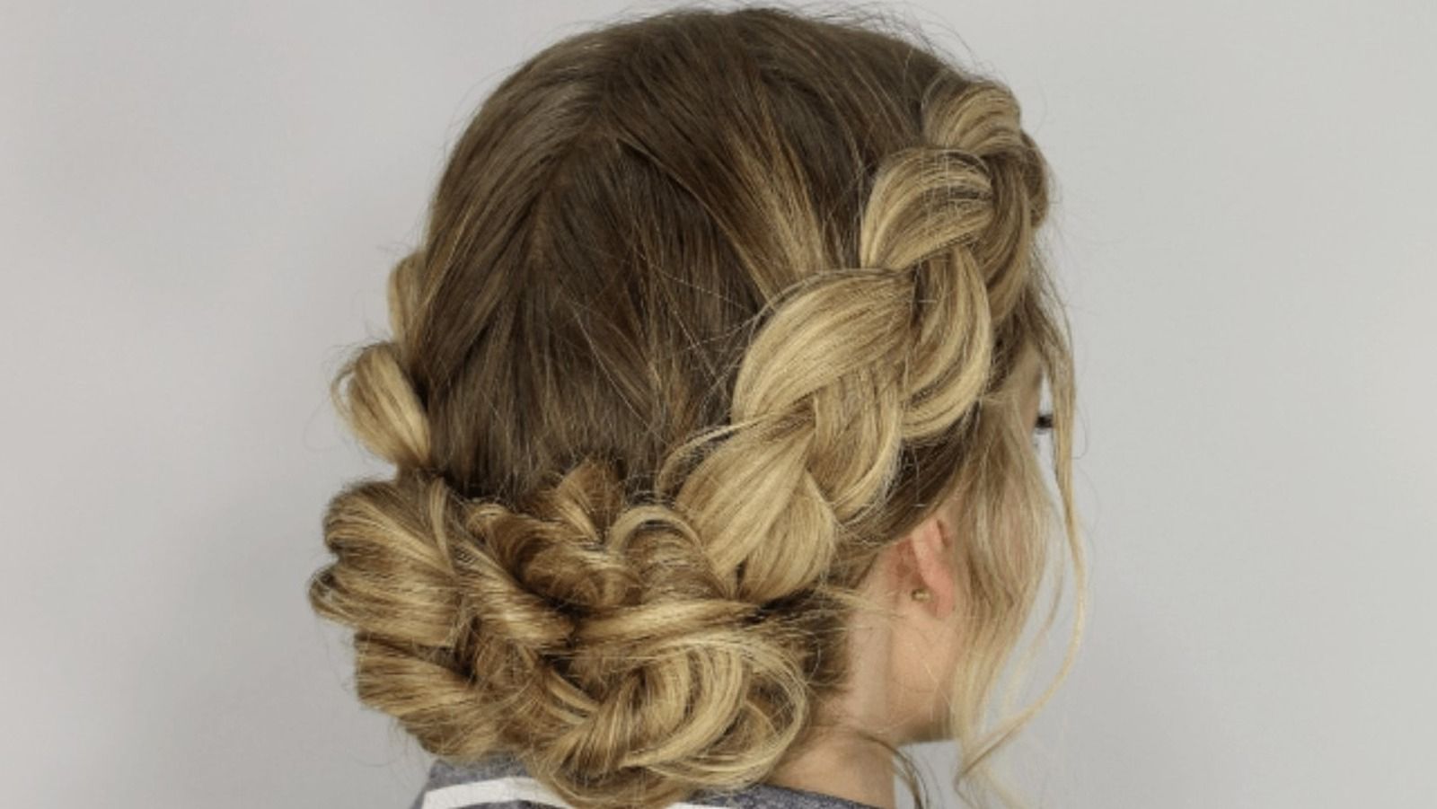 15 Braided Styles To Elevate Your Basic Messy Bun In Side Fishtail Braids For A Low Twist (Photo 20 of 25)