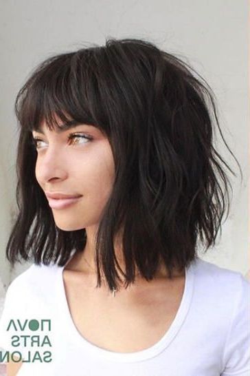 15 Hot New Haircuts You'll Want To Try In 2020 | Medium Hair Styles, Long  Hair Styles, Hair Lengths Throughout Recent Wavy Lob With Choppy Bangs (View 15 of 18)