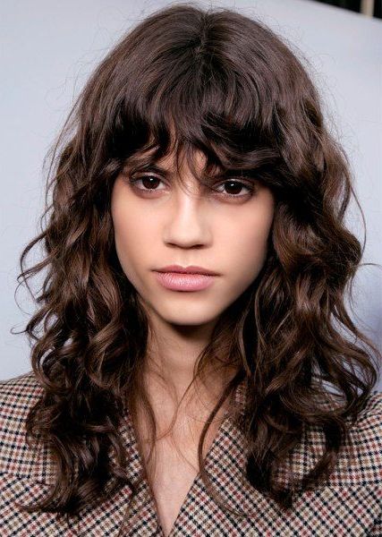 17 Best Wavy Bangs? Ideas | Wavy Bangs, Long Hair Styles, Curly Hair Styles Intended For Latest Slightly Curly Hair With Bangs (View 2 of 18)