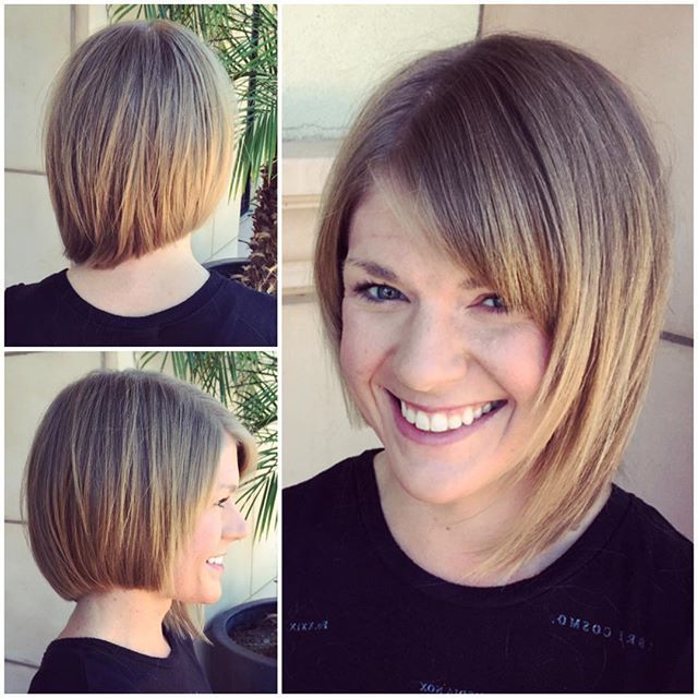 20 Cute Asymmetrical Bob Hair Styles You Will Love! – Hairstyles Weekly Within Most Recently Smooth Long Bob With Asymmetrical Bangs (View 14 of 18)