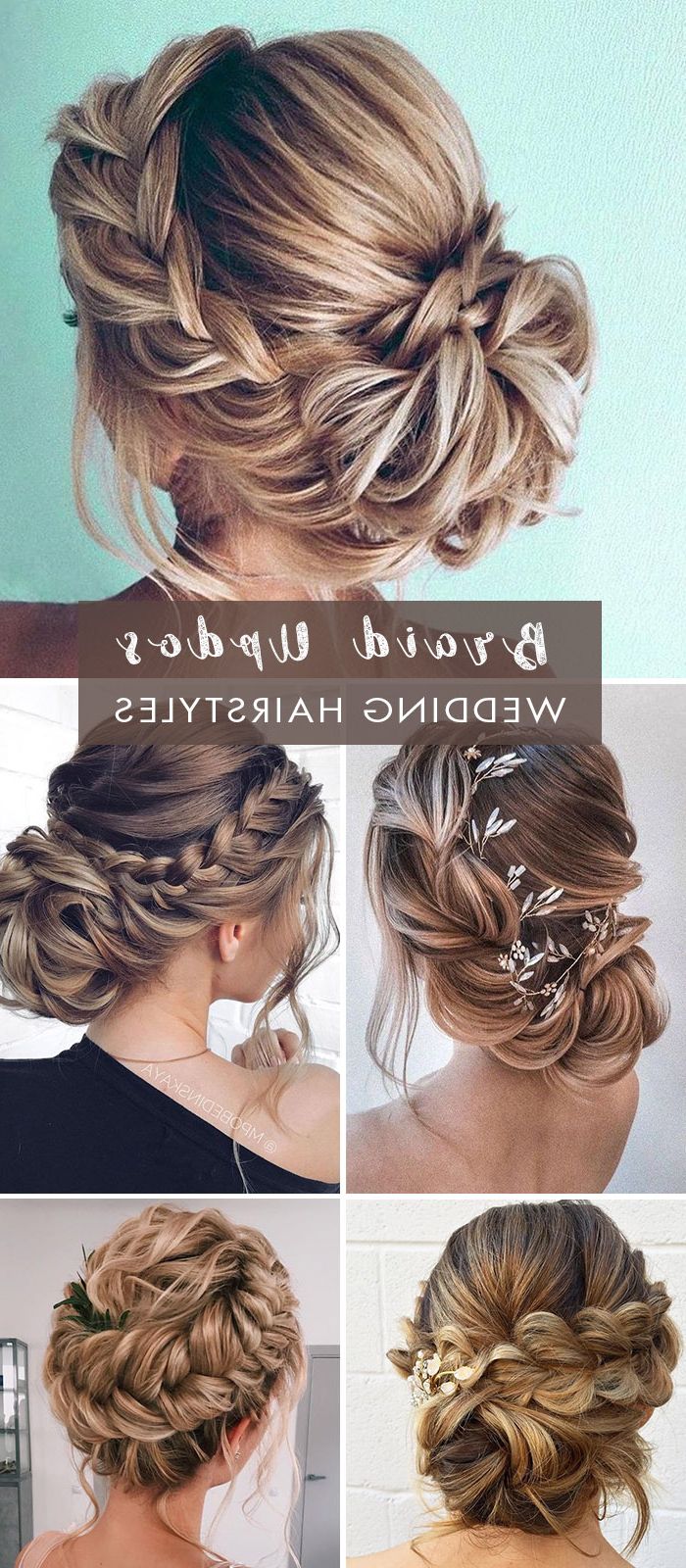 20 Easy And Perfect Updo Hairstyles For Weddings – Ewi Regarding Braided Updo For Long Hair (View 14 of 25)