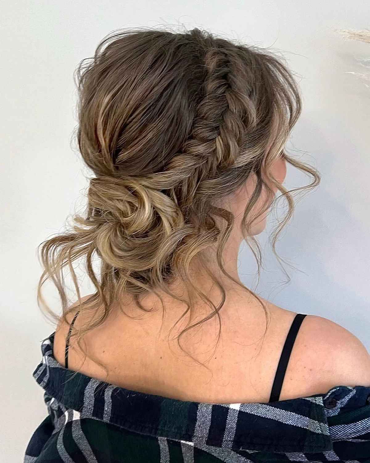 20 Romantic Bun Hairstyles For Prom That Are Easy To Do In Undone Side Braid And Bun Upstyle (View 3 of 25)