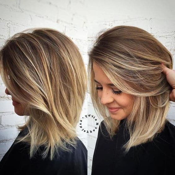 22 Bob & Lob Haircuts To Crush On – Yesmissy Inside Most Popular Choppy Lob With Balayage Highlights (View 17 of 18)