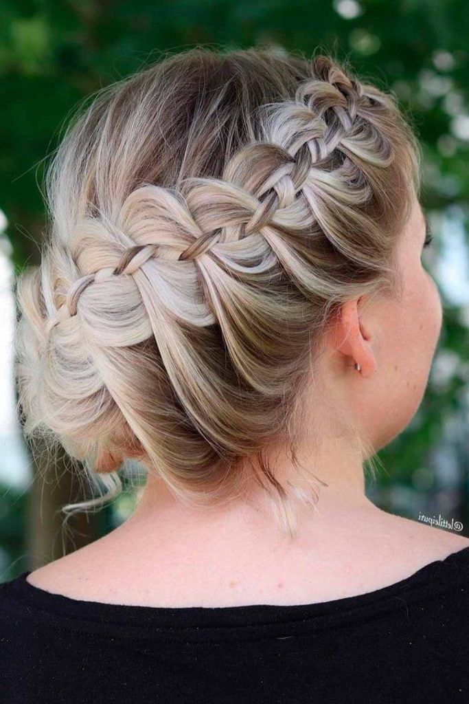 23 Elegant Side Braid Ideas To Style Your Long Hair | Lovehairstyles Within Side Braid Updo For Long Hair (Photo 6 of 25)