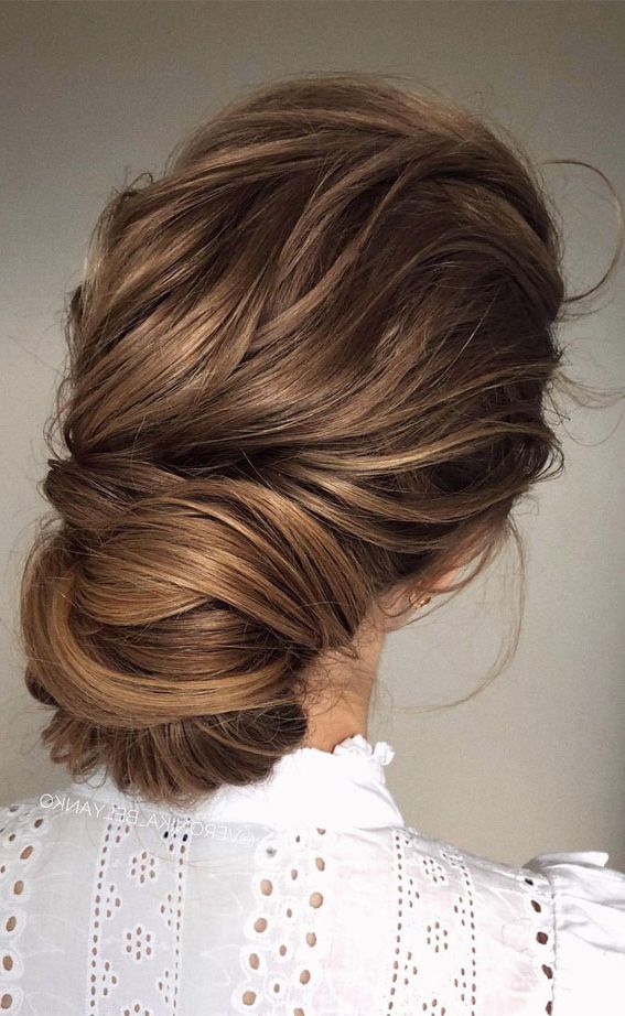 23 Updos For Medium Length : Low Updo For Thick Hair Throughout Updo For Long Thick Hair (View 16 of 25)