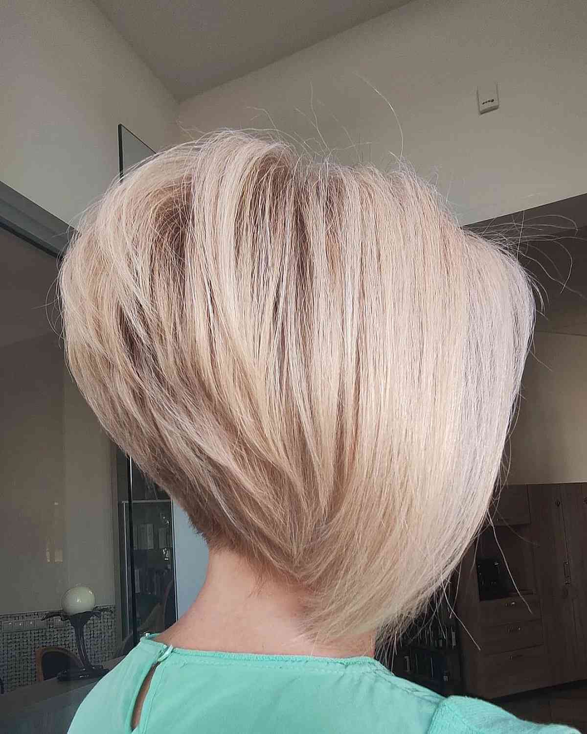24 High Stacked, Inverted Bob Haircuts For Edgy, Dramatic Look In Teased Edgy Bob (View 10 of 25)