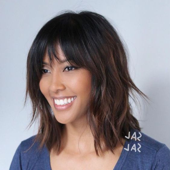 25 Flattering Short Haircuts For Fine Hair Pertaining To Best And Newest Low Maintenance Shag For Thin Hair (View 18 of 18)