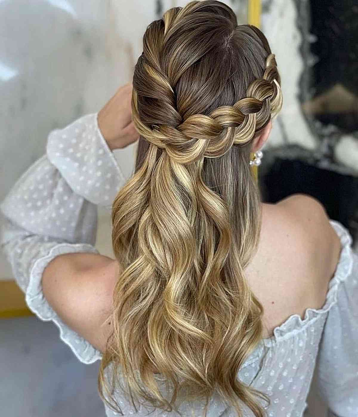 27 Gorgeous Formal Half Updos You'll Fall In Love With In Partial Updo For Long Hair (View 2 of 25)