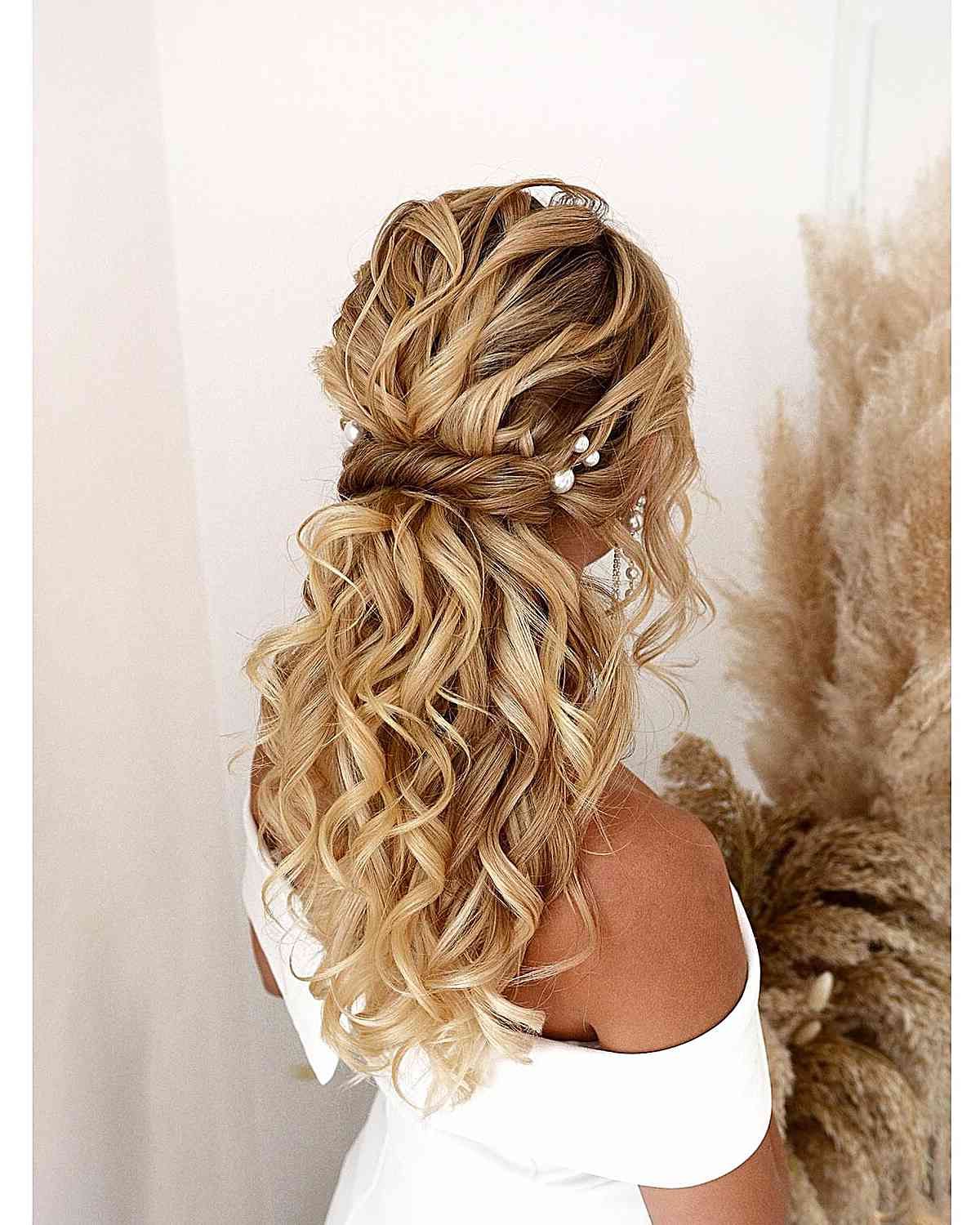 27 Gorgeous Formal Half Updos You'll Fall In Love With Regarding Partial Updo For Long Hair (View 10 of 25)