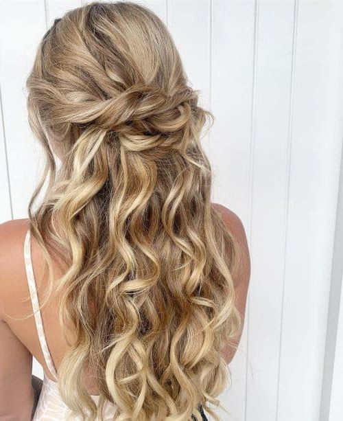 27 Gorgeous Formal Half Updos You'll Fall In Love With With Partial Updo For Long Hair (View 3 of 25)