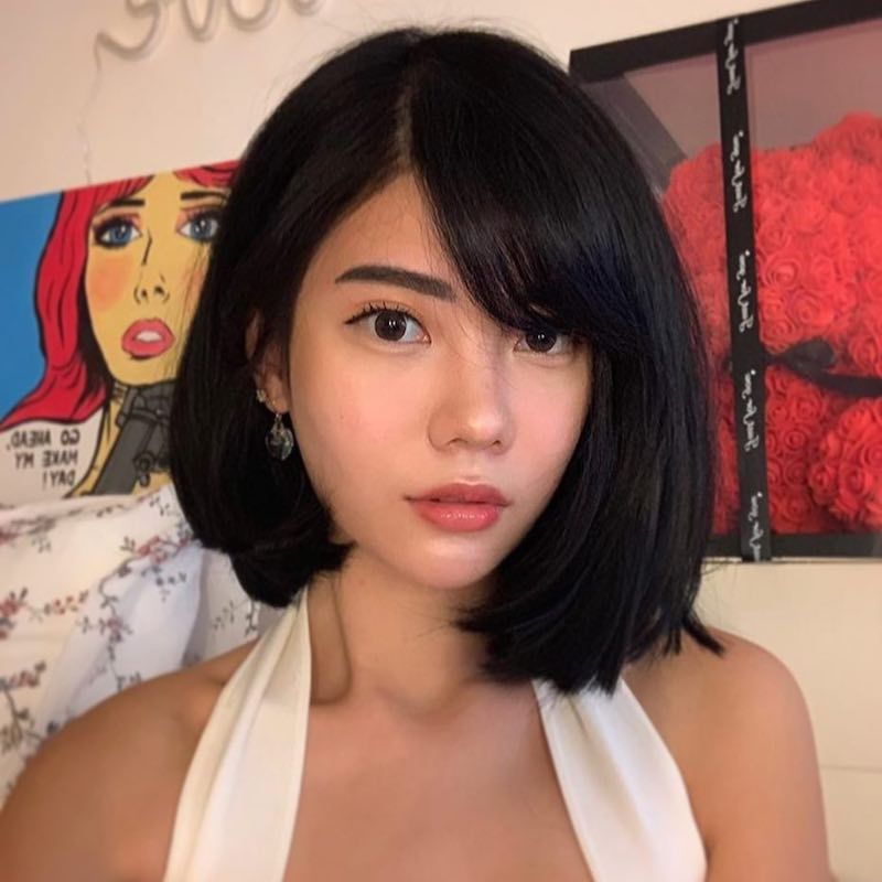27 Low Maintenance, Asymmetrical Bobs To Copy With Recent Smooth Long Bob With Asymmetrical Bangs (View 8 of 18)