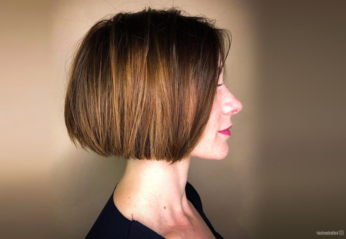 28 Razor Cut Bob Haircut Ideas For A Textured Look Intended For Collarbone Razored Feathered Bob (Photo 7 of 25)