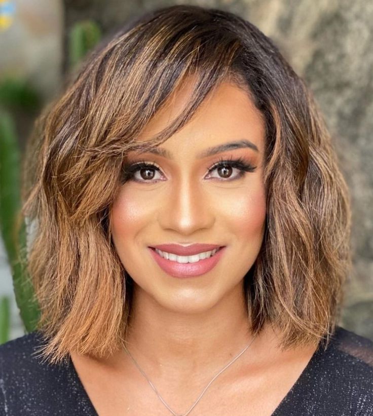 30 Gorgeous Bob Hairstyles With Side Bangs For 2023 | Side Bangs Hairstyles,  Bob Hairstyles For Thick, Bob Hairstyles With Gorgeous Side Parted Shaggy Bob (View 20 of 25)
