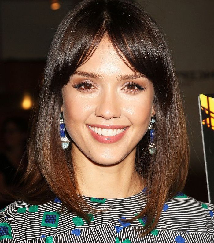 30 Mid Length Haircuts With Fringe Bangs That Balance Edge And Elegance Inside Best And Newest Straight Medium Length Hair With Bangs (View 3 of 18)