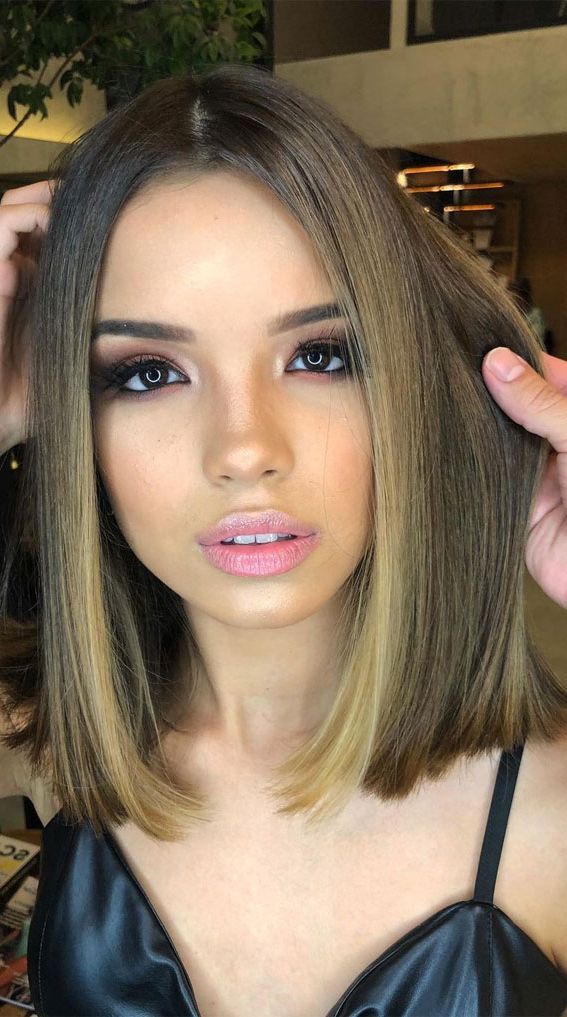 30 Stylish Shoulder Length Haircuts To Try Now : Lob Haircut With Honey  Blonde I Take You | Wedding Readings | Wedding Ideas | Wedding Dresses |  Wedding Theme With Straight Layered Lob (Photo 10 of 25)