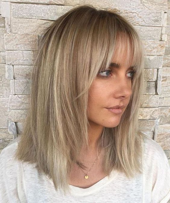 31 Beautiful And Cute Wispy Bangs Ideas – Styleoholic Intended For Newest Mid Length Hair With Wispy Bangs (View 6 of 18)
