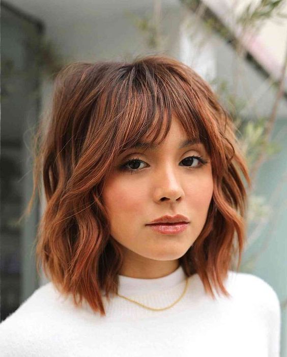 35 Shaggy Bob Ideas That Rock Right Now – Styleoholic Inside Long Bob With Choppy Ends (View 11 of 25)