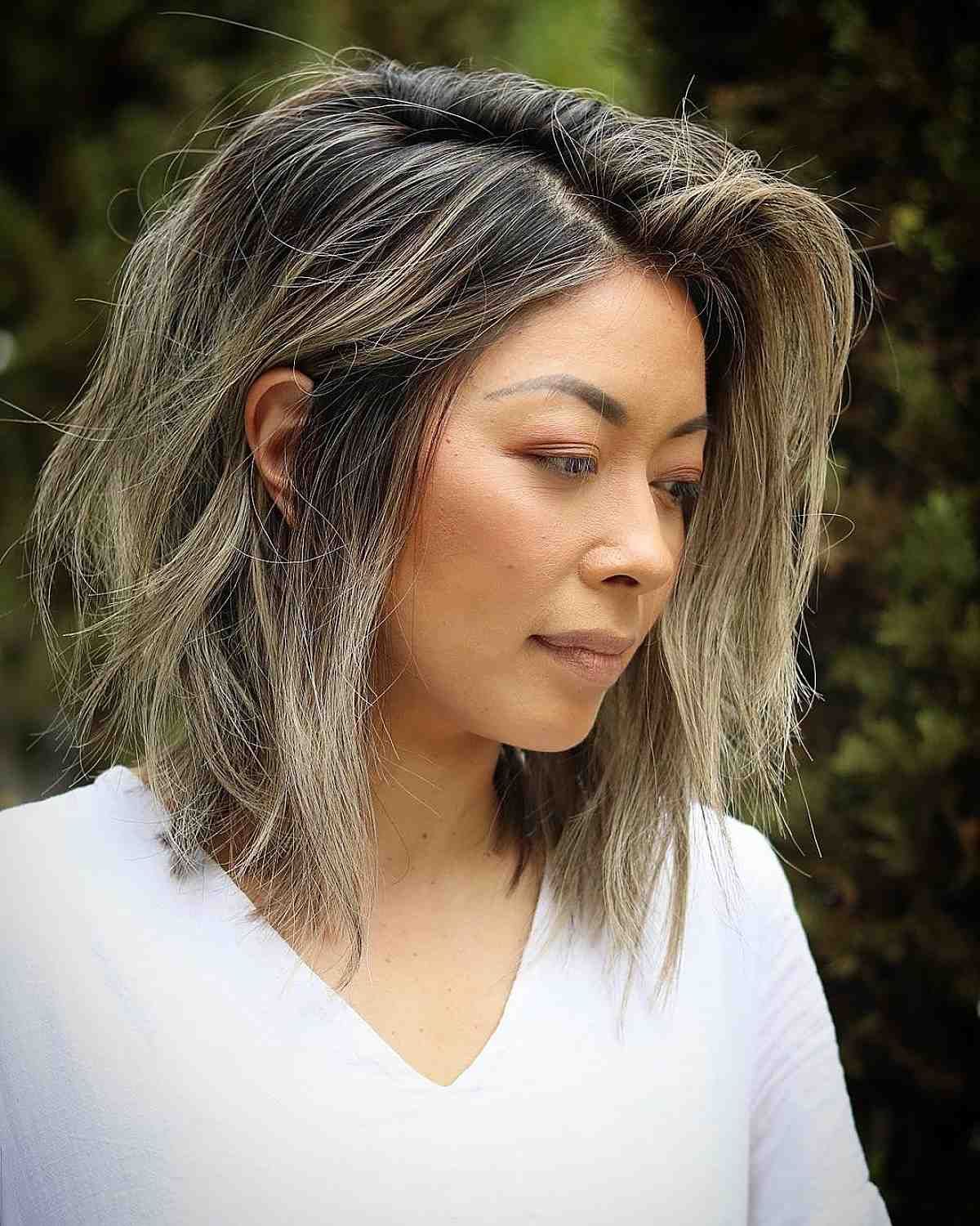 37 Hottest Shaggy Bob Haircuts To Copy This Year For Gorgeous Side Parted Shaggy Bob (Photo 1 of 25)