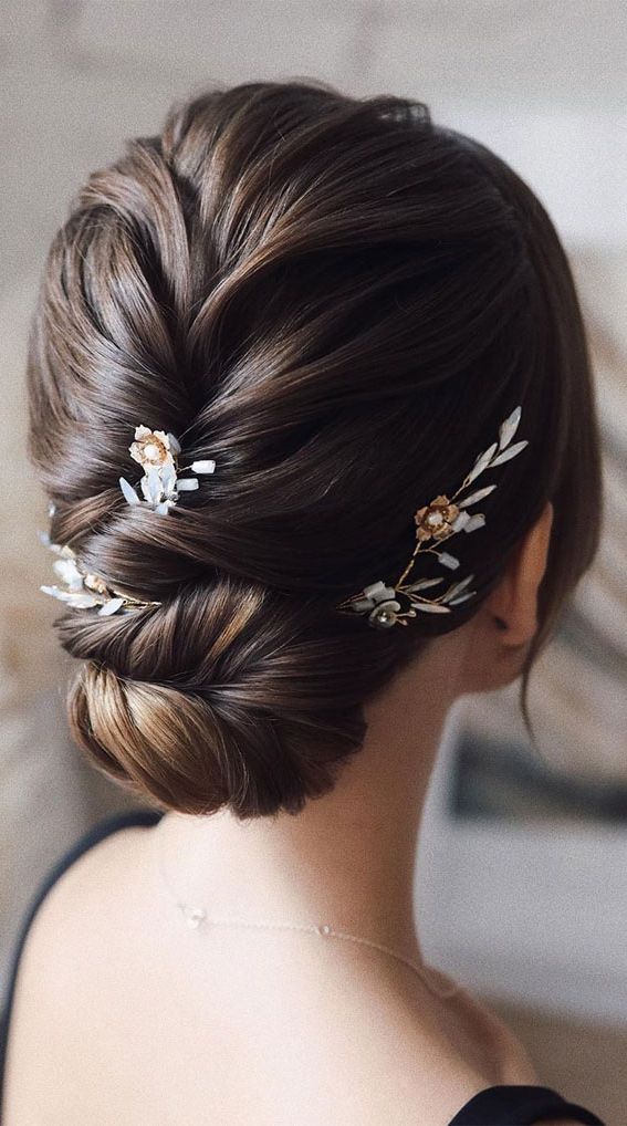 39 The Most Romantic Wedding Hair Dos To Get An Elegant Look : Braided Updo Intended For Braided Updo For Long Hair (Photo 16 of 25)