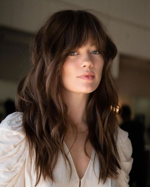40 Hot Wispy Bangs That Are So Trendy In 2023 – Hair Adviser | Long Hair  With Bangs, Hairstyles With Bangs, Square Face Hairstyles With Recent Messy Wispy Bangs (View 11 of 18)