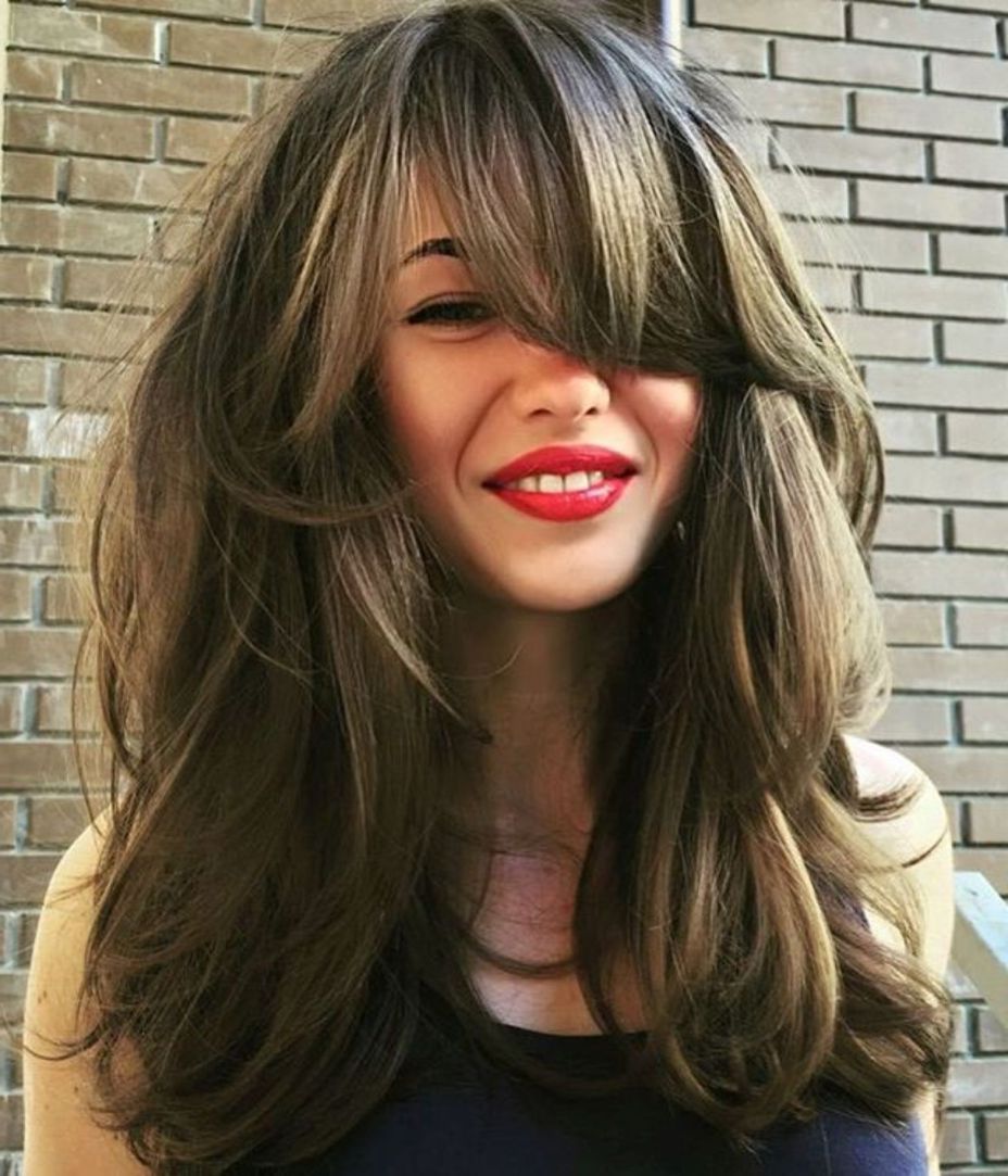 40 Side Swept Bangs Hairstyles Trending In 2023 | Haircuts For Long Hair  With Layers, Long Layered Haircuts, Haircuts For Long Hair Pertaining To Most Popular Choppy Hair With Layers And Side Swept Bangs (Photo 16 of 18)