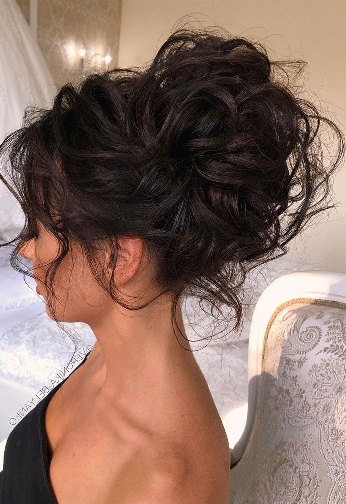 44 Messy Updo Hairstyles – The Most Romantic Updo To Get An Elegant Look | Messy  Hair Updo, Long Hair Updo, Medium Hair Styles With Messy Updo For Long Hair (View 6 of 25)