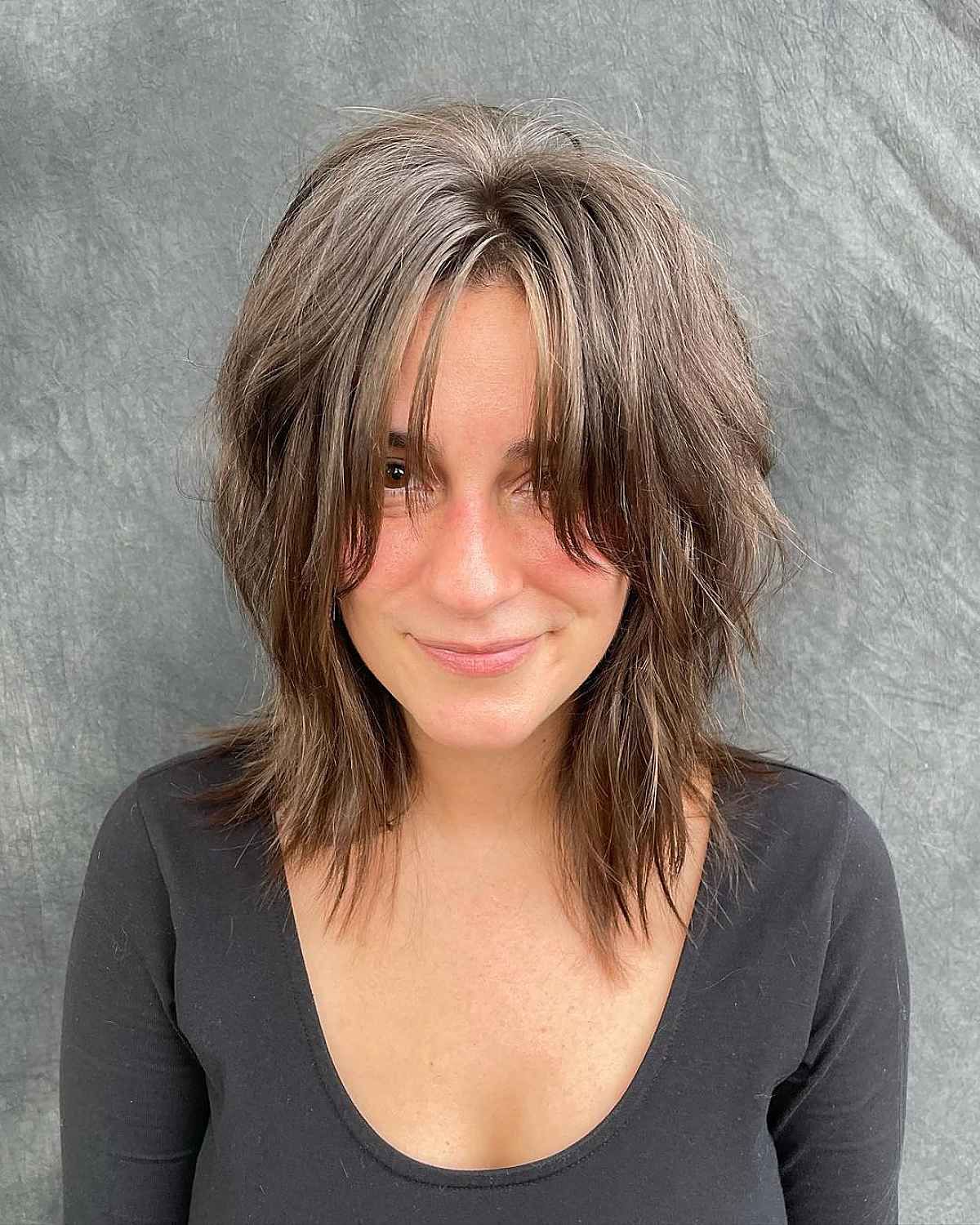 45 Most Requested Shoulder Length Choppy Haircuts For A Trendy Look Regarding Medium Haircut With Shaggy Layers (Photo 19 of 25)