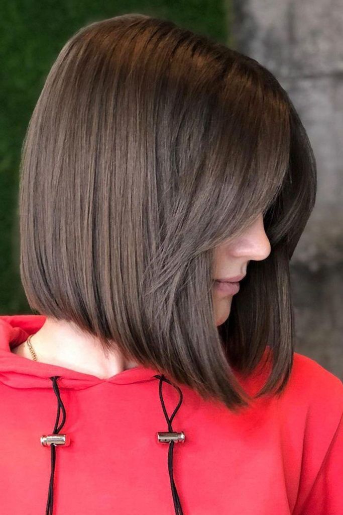 45+ Versatile Medium Bob Haircuts To Try Intended For Medium Bob With Long Parted Bangs (View 7 of 25)