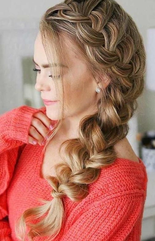 47 Elegant Ways To Style Side Braid For Long Hair – Sooshell | Side Braid  Hairstyles, Side Braids For Long Hair, Braids For Long Hair Inside Side Braid Updo For Long Hair (Photo 1 of 25)