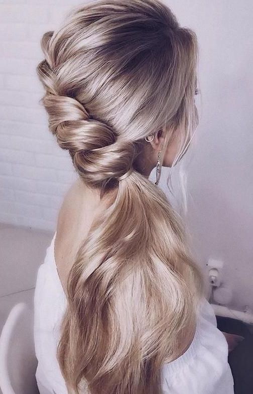 47 Elegant Ways To Style Side Braid For Long Hair – Sooshell | Side Braids  For Long Hair, Braids For Long Hair, Hair Styles Pertaining To Side Braid Updo For Long Hair (View 2 of 25)
