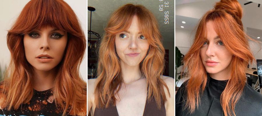 5 Medium Length Haircuts For Redheads To Rock – H2bar With Regard To Current Lush Curtain Bangs For Mid Length Ginger Hair (Photo 6 of 18)