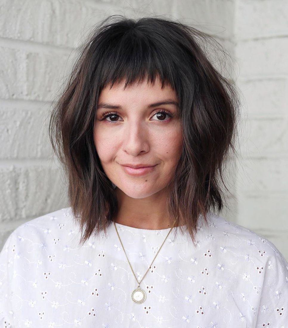 50 Best Bob Haircuts And Hairstyles For Women In 2020 – Hair Adviser | Bob  Hairstyles With Bangs, Choppy Bob Haircuts, Bobs Haircuts For Recent Shaggy Lob With Arched Bangs (Photo 12 of 18)