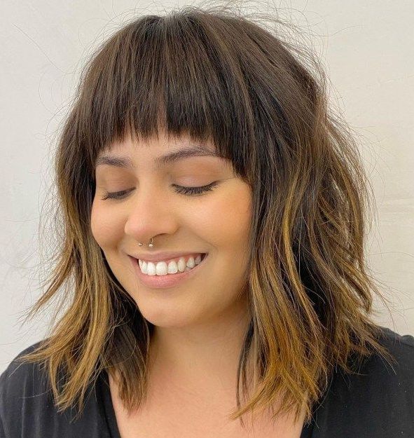 50 Best Styles For Medium Length Hair With Bangs – Hair Adviser |  Hairstyles With Bangs, Medium Length Hair With Bangs, Medium Length Hair  Styles Regarding Most Popular Shaggy Lob With Arched Bangs (Photo 3 of 18)