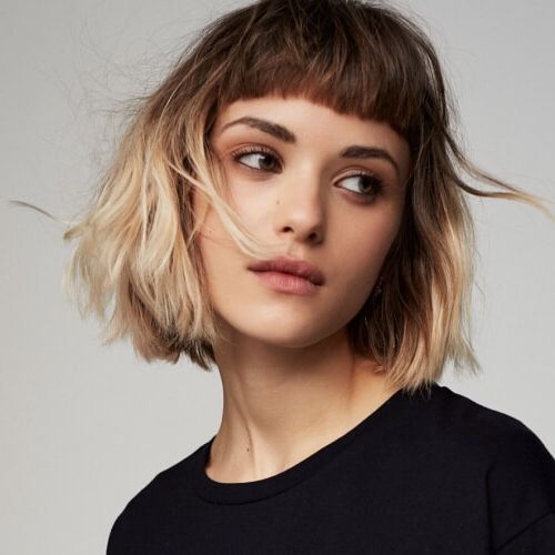 50 Cute And Easy Short Layered Haircuts For 2023 Throughout Current Cropped Bangs On Medium Hair (View 15 of 18)