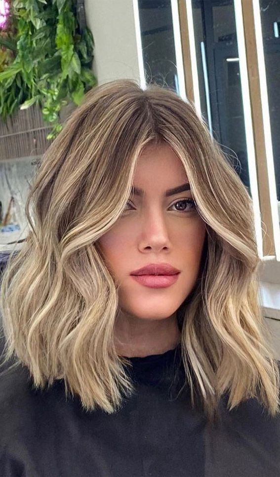 50+ Trendy Hair Colour For Every Women : Dirty Butter Blonde Textured Lob  Haircut Regarding Tousled Lob Haircut (View 8 of 25)