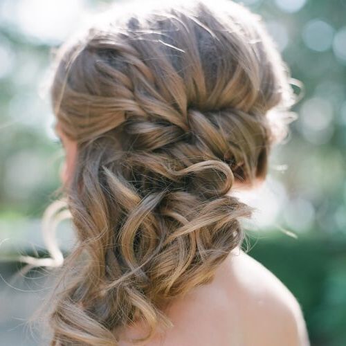 50 Updo Hairstyles For Weddings And The Perfect 'i Do' In Side Updo For Long Hair (View 24 of 25)