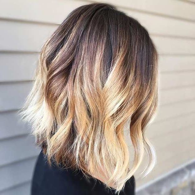 51 Gorgeous Long Bob Hairstyles – Stayglam | Coupe Carrée Cheveux Long,  Cheveux Mi Long, Bob Cheveux Intended For Latest Choppy Lob With Balayage Highlights (View 7 of 18)