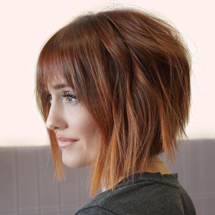 51 Trendy Layered Bob Haircuts In 2023 – Hairstyle On Point Throughout Collarbone Razored Feathered Bob (View 16 of 25)