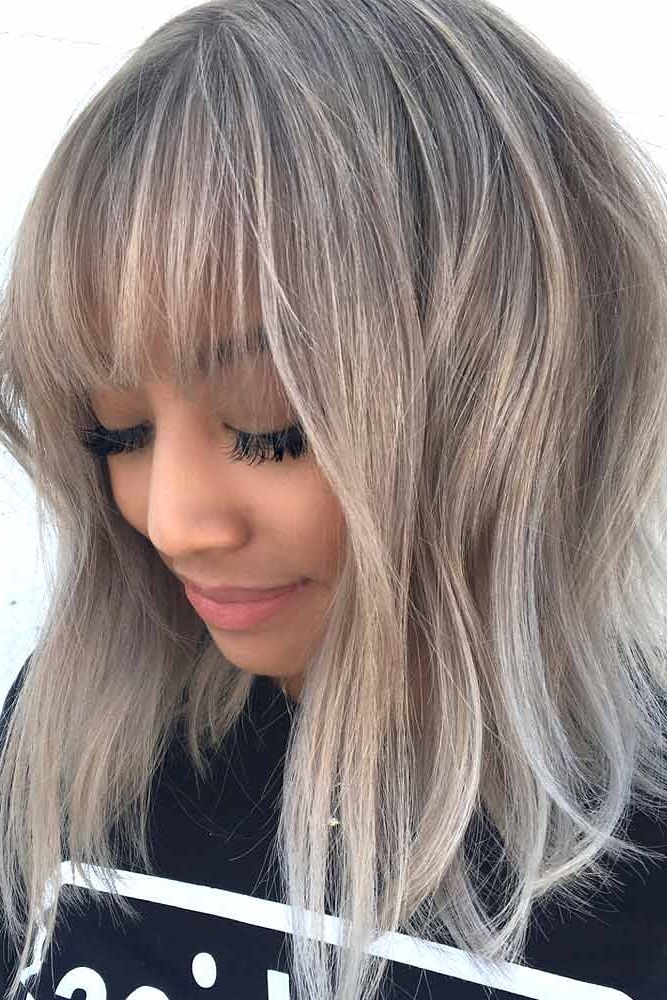 52 Bob Haircut Ideas To Stand Out From The Crowd In 2023 Inside Most Recently Blonde Razored Lob With Full Bangs (Photo 17 of 18)