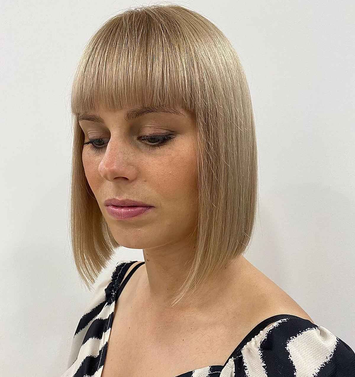 52 Most Eye Catching Bob Haircuts With Bangs For A Fresh Makeover Intended For Shaggy Bob Haircut With Bangs (Photo 25 of 25)