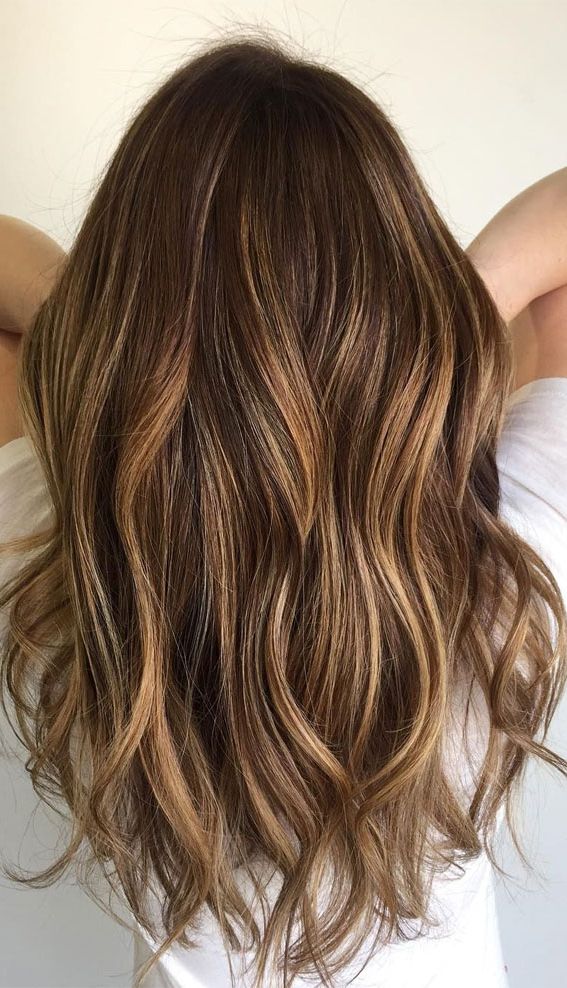 54 Beautiful Ways To Rock Brown Hair This Season : Cute Balayage Ombre With Beachy Waves With Ombre (View 10 of 25)