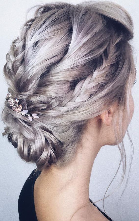 54 Cute Updo Hairstyles That Are Trendy For 2021 : Cute Braided Updo Within Braided Updo For Long Hair (Photo 21 of 25)