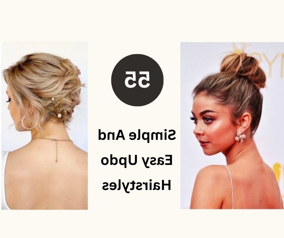 55 Simple And Easy Updo Hairstyles For All Hair Lengths | Fabbon In Delicate Waves And Massive Chignon (View 7 of 25)