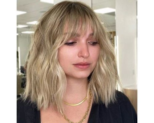 55 Stunning Long Bob Hairstyles – 2023 (with Images) | Fabbon For Most Up To Date Blonde Razored Lob With Full Bangs (Photo 13 of 18)