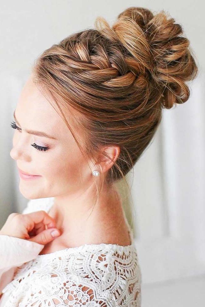 60+ Easy Updos For Long Hair | Medium Hair Styles, Up Dos For Medium Hair,  Formal Hairstyles Updo For Braided Updo For Long Hair (Photo 12 of 25)