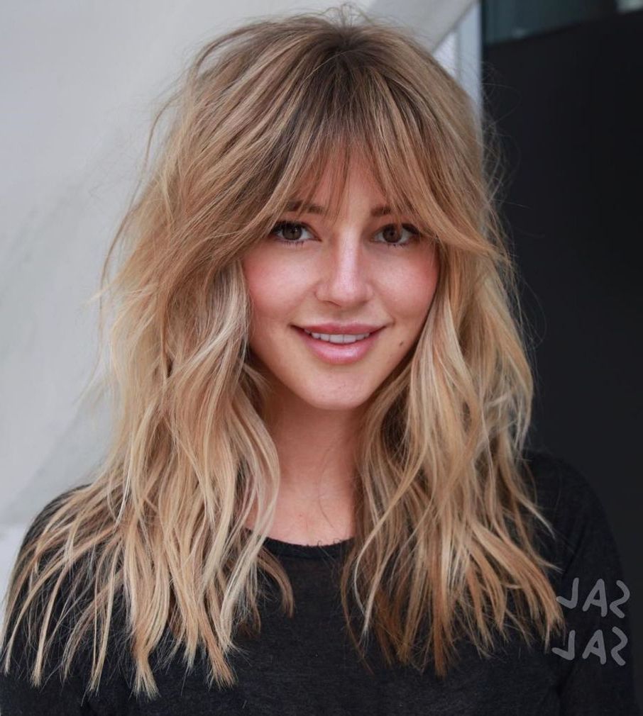 60 Lovely Long Shag Haircuts For Effortless Stylish Looks In 2023 | Long  Shag Haircut, Long Hair With Bangs, Layered Haircuts With Bangs For Newest Long Bangs And Shaggy Lengths (Photo 2 of 18)